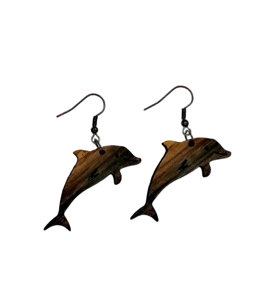 delfin viseči uhani